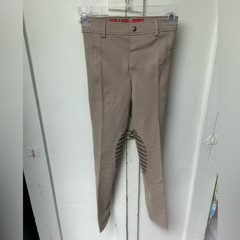 NWT Elation Red Label Sport Girls L Equestrian Riding Pants